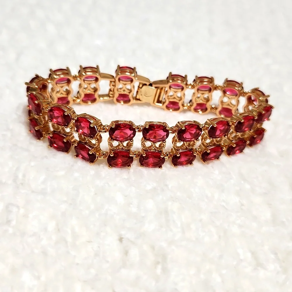 Ruby red bracelet - Picture 2 of 6